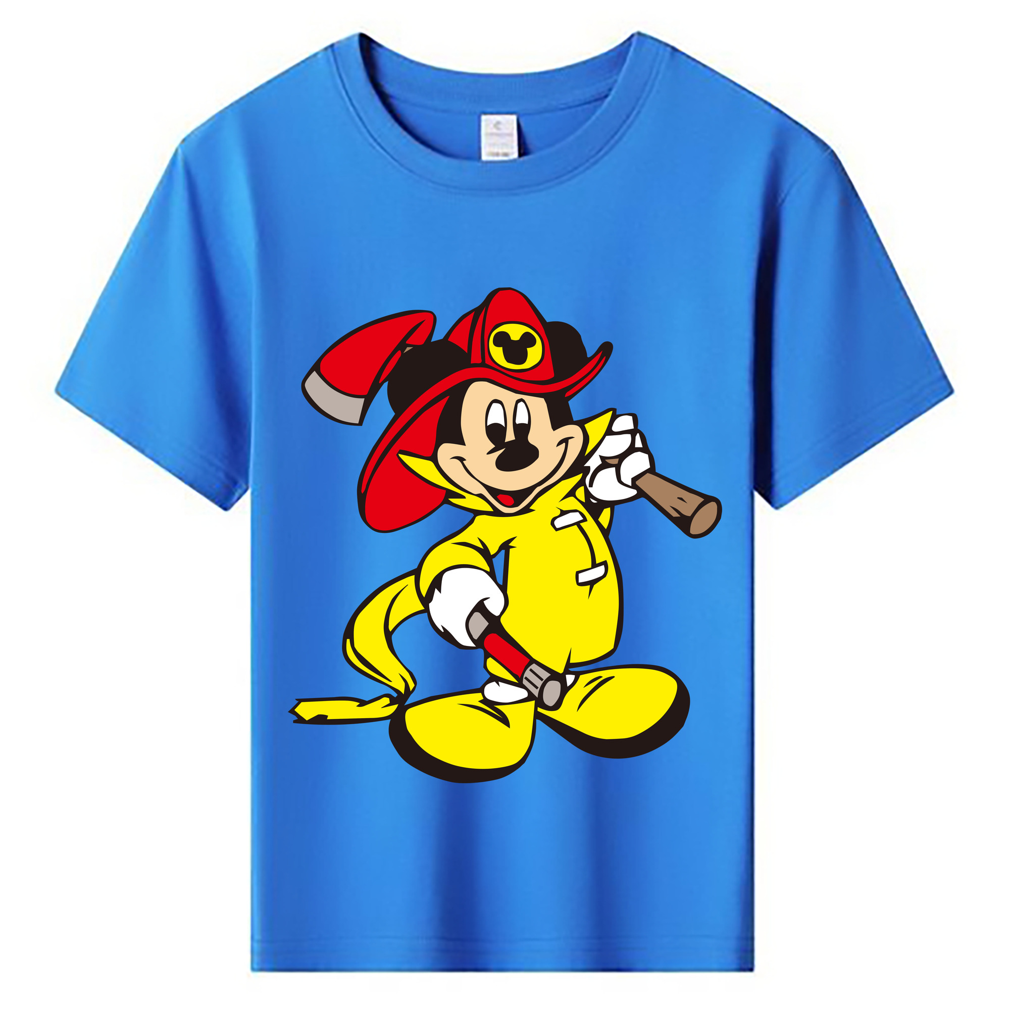ミッキーマウス Mickey Mouse 綿100％キッズTシャツ（フロントプリント）